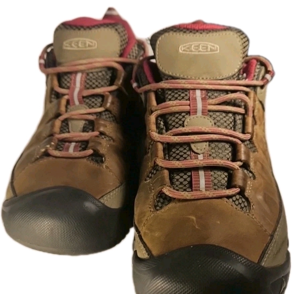 Keen Women’s Brown Leather Waterproof Hiking Shoe 10 Boho Y2k Cottage Gorp[4D]